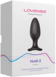 Lovense Dop anal Hush 2 cu vibrații și control prin aplicație - Negru , 15.0 , 5, 7 cm