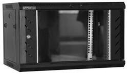 Dateup Rack 4U 600x450, dezasamblat, montare pe perete, usa din sticla, panouri detasabile si securizate, culoare negru RAL9004, DATEUP "MP. 6404.9001 (MP.6404.9001)