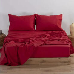 To megalo pazari Cearceafuri De Pat Supra-dublu Cu Hugger Din Cauciuc 160x200+30cm Burgundy TMP-3439 (TMP-3439)