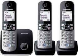 Panasonic Telefon fara fir DECT Panasonic, 3 receptoare, Caller ID, Negru/Argintiu (KX-TG6811FXB +2 buc KX-TGA681FXB) (KX-TG6811FXB +2x KX-TGA681FXB)