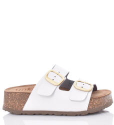 Yokono Sandale Casual Damă Anatomici Din Piele Albe Wiwi-003 (Wiwi-003)