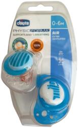 Chicco Suzeta latex Chicco Blue 2 buc, 0-6 luni (8058664109586)