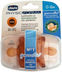 Chicco Suzeta latex Chicco Gommotto 2 buc + suport 0-6 luni (8058664059461)