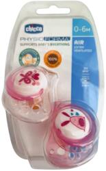 Chicco Suzeta latex Chicco pink 2 buc 0-6 luni (8058664109579)