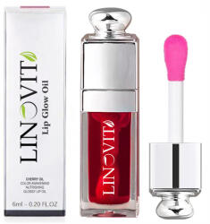 Linovit Ulei de buze Linovit® cu ulei de cirese dulci, 6ml, Culoare 015 Cherry (ub015)