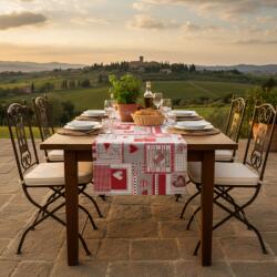Mondo Italia Asztali futó piros patchwork