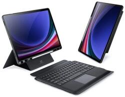 Dux Ducis DK bluetooth billentyűzet + touch pad (Type-C aljzat, mágneses, asztali tartó, QWERTY) FEKETE (GP-171893) (GP-171893)