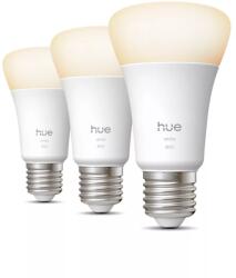 Philips Bec inteligent Philips Hue White Ambiance A60, E27, 7W, 2700K, Pachet 3 bucati (8720169363700)