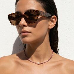 Ezera NOU! Colier elegant Ellis din rodonit si rodocrozit cu perla de cultura si accesorii din argint 925 (CCRODRODELL)