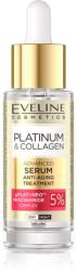 Eveline Cosmetics Platinum & Collagen Advanced Facial Serum Anti-Aging Treatment ser pentru contur cu colagen 30 ml