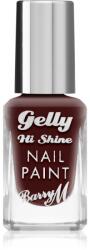 Barry M Gelly Hi Shine lac de unghii culoare Black Cherry 10 ml