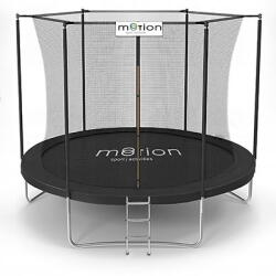 Jumi Trambulin létrával és belső hálóval 244cm, FEKETE 41090 (OM-258648)