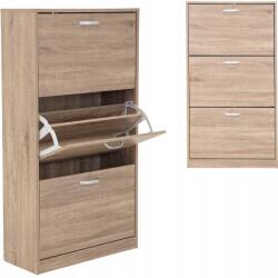 JUMI Cipősszekrény furnérozott forgácslapból 113x24x60 természetes 41240 (CM-316058)