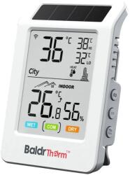 RainPoint HCS596WB napenergiás Wi-Fi hő- és páratartalom-mérő