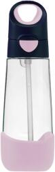 b.box Kulacs szívószállal 600 ml - indigó/rózsaszín