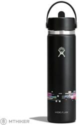 Hydro Flask Wide Flex Straw Cap termosz, 710 ml, glitch black