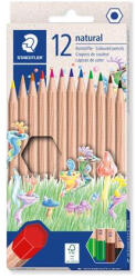 STAEDTLER Színes ceruza készlet, hatszögletű, STAEDTLER "Noris® natural 143N", 12 szín (TS143NC12) - tutitinta