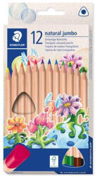 STAEDTLER Színes ceruza készlet, háromszögletű, vastag, STAEDTLER "Noris® natural jumbo 1280N", 12 szín (TS1280NC12) - tutitinta