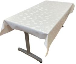 Czinger Home - Viaszosvászon asztalterítő - Prémium minőség (elegáns fehér mintás) - 100x140 cm (VIA0012-100x140)