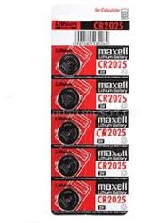 Maxell CR2025 Lítium Gombelem 5db/csomag (MAXELL_MCR2025_5) (MAXELL_MCR2025_5)