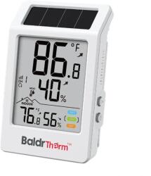 RainPoint Napenergiás hő- és páratartalom-mérő 3.2" kijelző B0707 (B0707)
