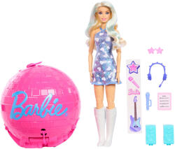 Mattel Barbie, Team Roll & Reveal, papusa care sare, vedeta pop, set de joaca Papusa Barbie