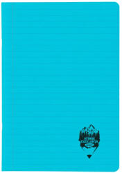 DACO Caiet A4 Daco CT410DR, 100 file, 70 g/m, dictando, coperta plastic, Turcoaz (CT410DR/TURCOAZ)