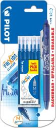 Pilot Set Pilot Frixion Clicker 0.7 mm + 6 rezerve, Albastru (BCD583080-A)