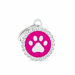  MF PINK GLAM PAW gravírozható biléta 2, 85x2, 15 cm
