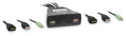 Inter-Tech Switch KVM Inter-Tech LS-21HA, 2 x HDMI, Black (88887340)