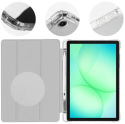 OBAL:ME MistyTab Samsung Galaxy Tab A11 / Tab A9 oldalra nyíló, kitámasztható tok, szürke