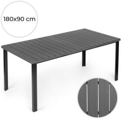 MultiGarden Kerti asztal, MultiGarden SAK-180-4-1, szürke, 180 x 90 cm, 8 személyes, magasság: 74 cm, HDPE asztallap, porszórt acél váz, teherbírás: 100 kg (TF5358)