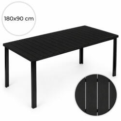 MultiGarden Kerti asztal, MultiGarden SAK-180-1-1, fekete, 180 x 90 cm, 8 személyes, magasság: 74 cm, HDPE asztallap, porszórt acél váz, teherbírás: 100 kg (TF5359)