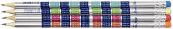  Grafitceruza HB, radírral, Yalong YL201307, szorzótáblás, kerek test