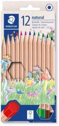 STAEDTLER Színes ceruza készlet, hatszögletű, STAEDTLER "Noris(R) natural 143N", 12 szín (143N C12)
