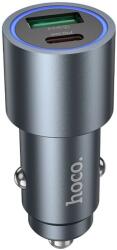 hoco. autós töltő USB A + USB C PD QC3.0 48W Z60 fekete