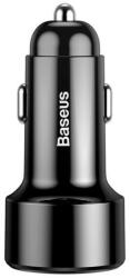 Baseus Magic Series Autós USB-A/USB-A Töltő 45W Fekete