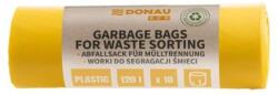 DONAU Eco Pungi de separare din plastic DONAU ECO, 120 ℓ, 35 mic, 10 buc, galbene