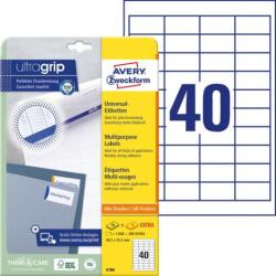 Avery-Zweckform Etichete universale 48, 5x25, 4 mm Avery A4 25+5 coli