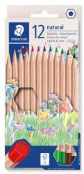 STAEDTLER Creioane colorate, set, hexagonale, STAEDTLER "Noris® natural 143N", 12 culori, 12 buc