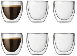 Bodum set de cești pentru espresso din sticlă borosilicată Pavina 0, 08 l 99KK-SLUZW5_TSP (4557..10..12) Pahar