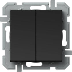 TEM 106+6 kapcsoló 10A 250V~ fekete 15214 SQ63BKXO (SQ63BKXO)