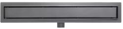 AREZZO design design 2in1 800 mm-es rozsdamentes acél folyóka, gunmetal AR-800DGM (AR-800DGM)