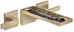 Hansgrohe MyEdition Falsík alatti mosdócsaptelep, EcoSmart leeresztővel, csiszolt bronz/lemez nélkül 47082140 (47082140)