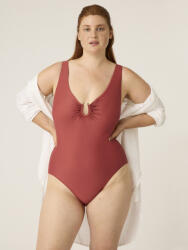  Menstruációs fürdőruha Modibodi High V Neck One Piece Sahara Red (MODI4370SR) L