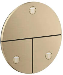 Hansgrohe ShowerSelect ID Rejtett szelep 3 készülékhez, szálcsiszolt bronz 36779140 (36779140)