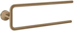 Hansgrohe Universal Circular Dupla törölközőtartó, szálcsiszolt bronz 42822140 (42822140)
