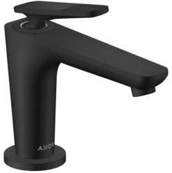 Hansgrohe Citterio C, Cubic Cut kialakítás, Mosdócsaptelep leeresztővel, EcoSmart, CoolStart, matt fekete 49021670 (49021670)