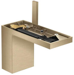 Hansgrohe MyEdition Mosdó csaptelep Push-Open leeresztővel, EcoSmart, csiszolt bronz/lemez nélkül 47032140 (47032140)