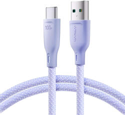 JOYROOM Multi-Color Series SA34-AC6 USB-A / USB-C kábel 100 W gyors átvitel 1 m - lila (JYR793)